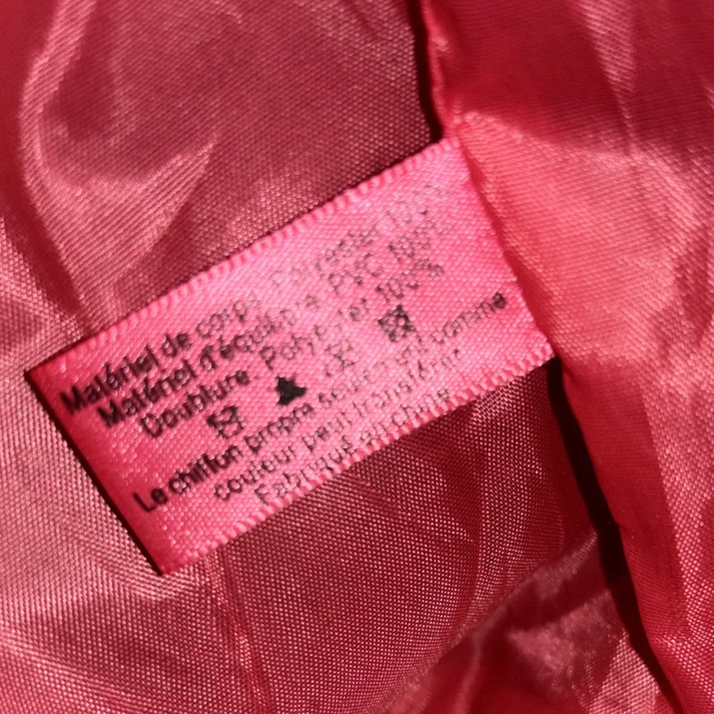 Guess Black Tote with Pink Trim and Heart Accent